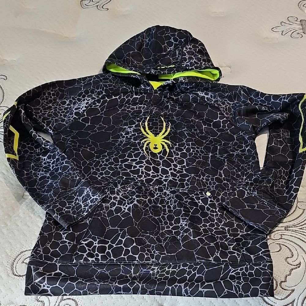 Spyder Kids Hoodie - Black and Yellow